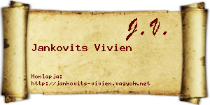 Jankovits Vivien névjegykártya
