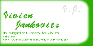 vivien jankovits business card